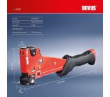 Novus J-055 Profi Hammertacker Schlagtacker 175 Klammern 6-14 mm