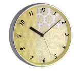  TFA Dostmann Design Wanduhr mit Metallrahmen leises Uhrwerk
