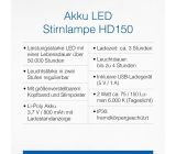 as-Schwabe LED Stirnlampe Akku Wiederaufladbar Stirnleuchte