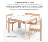 Reer Sitzbank Gartenbank für Kinder Kinderzimmer Kinderstühlen Buchen Holz