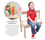 Reer Sitzbank Gartenbank für Kinder Kinderzimmer Kinderstühlen Buchen Holz