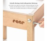 Reer Sitzbank Gartenbank für Kinder Kinderzimmer Kinderstühlen Buchen Holz