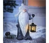 Weltbild Gartenzwerg 40 cm Gartenfigur Gartendeko mit Laterne Deko-Figur 