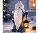 Weltbild Gartenzwerg 40 cm Gartenfigur Gartendeko mit Laterne Deko-Figur 
