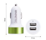 NINETEC Auto Ladegerät Zigarettenanzünder Ladekabel Lightning 