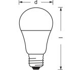 LEDVANCE Smart WiFi LED Lampe E27 Dimmbar 75W Glühbirne Warmweiß  