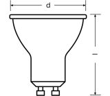 OSRAM GU10 32W LED Spot Dimmbar Reflektor Lampe [4ER PACK]