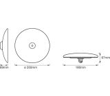 Ledvance SMART+ TIBEA Innenleuchte Bundle inkl. LED-Lampe mit ZigBee 22 W