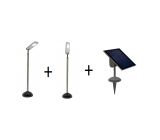Lutec LED SUN CONNEC MINIS Set aus 2 x Leuchte und Solarpanel