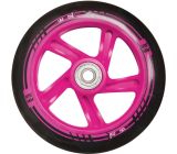 Muuwmi Aluminium Scooter 125mm Tretroller Höhenverstellbar Roller weiß-pink