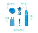 Happybrush Elektrische Zahnbürste inkl. Aufsteckbürste Timer + 2x Ersatzbürste