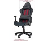 Speedlink B-Ware REGGER Gaming Chair Stuhl (Kunstleder und Kunstwildleder, Rückenlehnenhöhe: ca. 81 cm) schwarz