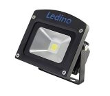 Ledino LED-Flutlichtstrahler in Schwarz mit Epistar LEDs 10 W