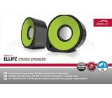 Speedlink (B-WARE) Ellipz Stereo Speaker schwarz/grün