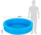 Intex Kinderpool 3-Ring-Pool Crystal Blau Ø 147 cm