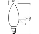 OSRAM LED Leuchte E14 mit Fernbedienung RGBW 40W LED Lampe [2er Set
