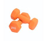 Fidusport Dumbbell Set Neopren Gusseisenkern  2er Set (2x2kg -Orange)