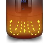 Emerio Heißluftfritteuse 1400W 5l fritieren Air fryer LED touch Display 7 Programme