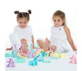 Beißring Baby Silikon + Spielzeug Kinder Feinmotorik Zahnberuhigung 12er Set