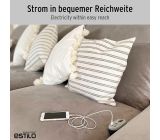 Brennenstuhl Steckdosenleiste mit USB mit Flachstecker Mehrfachstecker 