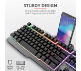 Trust GXT Gaming Tastatur mechanisch LED beleuchtet RGB QWERTZ DE Layout 