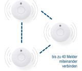Unitec Rauchmelder 10 Jahre Funk Rauchwarnmelder Q-Label 85dB Rauchwarner