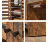 VASAGLE Sideboard Kommode Anrichte Holz Antik Vintage Schrank Beistellschrank
