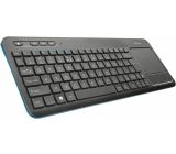 Trust VEZA Kabellose Tastatur mit Touchpad Wireless Multimedia Keyboard