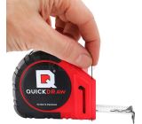 QUICKDRAW Bandmaß mit Grafit Marker 5 m  Bandmaß + Gratis Zusatz Ersatzminen