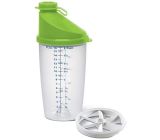 Emsa Superline Mixbecher mit Ausgussdeckel 0,5 Liter, inklusive Mixscheibe Grün