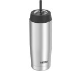 THERMOS Cold Cup Thermobecher- Isolierbecher- 470ml Edelstahl inkl. Trinkhalm
