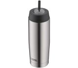 THERMOS Cold Cup Thermobecher- Isolierbecher- 470ml Edelstahl inkl. Trinkhalm