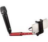 The Voice Sing-a-Long Selfie-Stick Teleskop Einbeinstativ mit Mikrofon rot
