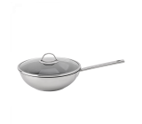 MasterChef WOK 28cm Edelstahl mit Deckel Teflon 