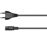 Hama Netzkabel mit flachem Eurostecker 5m Schwarz