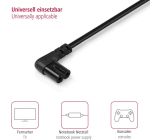 Hama Euro-Netzkabel 2-polig 5 m Schwarz