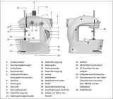 EMERIO Nähmaschine Hand Elektrisch Mini Reisenähmaschine mit LED
