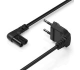 Hama Euro-Netzkabel 2-polig 5 m Schwarz