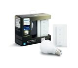 Philips Hue White Wireless Dimming Kit, E27 LED Lampe inkl. Dimmschalter 