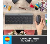 Logitech MK470 Slim Combo Kabellos Tastatur Maus SET Spanisches Layout [B-WARE]