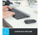 Logitech MK470 Slim Combo Kabellos Tastatur Maus SET Spanisches Layout [B-WARE]