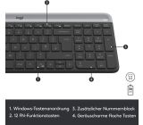 Logitech MK470 Slim Combo Kabellos Tastatur Maus SET Spanisches Layout [B-WARE]