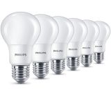 Philips LED Lampe 60 W E27 Warmweiß Glühbirne  6er Pack