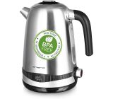 Emerio Edelstahl Wasserkocher 1.7 Liter 2200W Temperaturwahl 
