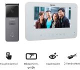 Byron Video-Gegensprechanlage Tür mit Kamera 2adrig 7" Türsprechanlage 