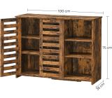 VASAGLE Sideboard Kommode Anrichte Holz Antik Vintage Schrank Beistellschrank