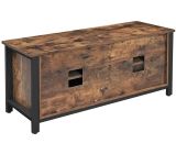 VASAGLE TV Schrank Fernsehtisch 2 Schiebetüre mit 2 Regalebenen 110 x 40 x 45 cm