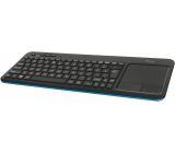Trust VEZA Kabellose Tastatur mit Touchpad Wireless Multimedia Keyboard