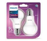 Philips LED 75 W E27 Edisongewinde Warmweiß Licht 2ER PACK