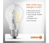 Osram LED E27 Lampe Kaltweiß zu Warmweiß 60 W